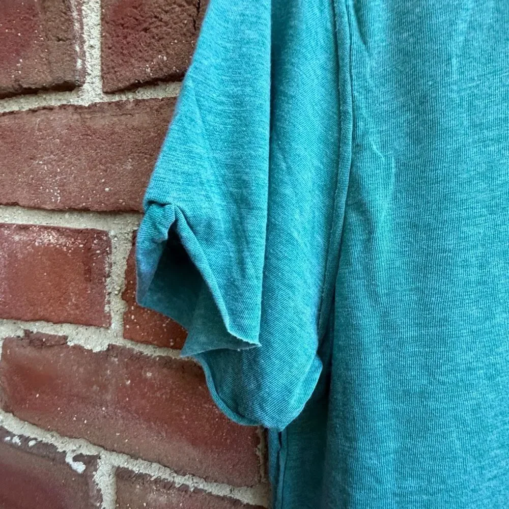Free People X We The Free Vella Pocket Oversized Tee cypress green XL NEW
